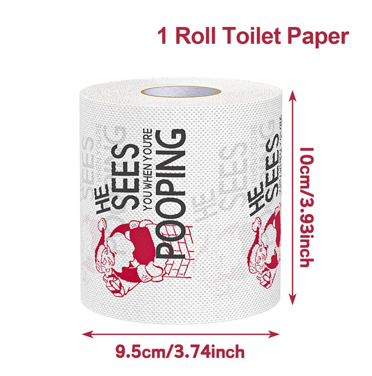 Merry Carousel Co. Toilet Roll Paper Merry Christmas
