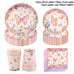 Butterfly Disposable Tableware Set Paper Plate Cup Napkins Pink Butterfly Birthday Party Decoration Baby Shower Wedding Supplies