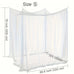 Large White Outdoor Camping Mosquito Net - Insect-Proof, Protective, Breathable, and Portable Bedroom, Hammock, and Tent Use