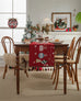 Christmas Snowflake Decoration Table Runner Jacquard Dining Cloth New Year Gift Winter Home Rustic Decor Bed Tail Flag Cover