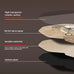 Modern Simple Silent Wall Clock, Moon Design - Quartz Movement, Wooden Material, for Bedroom, Living Room or Office Decoration