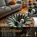 3D Halloween Rug, Skeleton Vortex Quilted Round Rugs