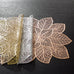 1PCS Gilding Placemat PVC Dining Table Cushion Zijinhua Hollow Scarf Table Runner Cross-Border Light Luxury High Temperature