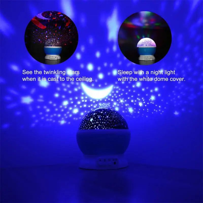LumenNest Rotating Starry Sky Projector