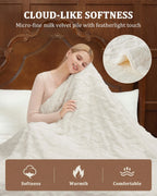 PlushWarm Electric Heated Throw Blanket 50"x60"