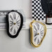 Surreal Melting Clock Silent Melted Wall Clock Salvador Dali Style Wall Watch for Decorative Home Office Shelf Desk Table Gift