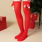 CandyCane Legs Women's Striped Thigh High Socks