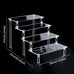 1-5 Tier Acrylic Display Stand Perfume Doll Clay Figurine Blind Box Storage Rack Transparent Ladder Makeup Organization W-2