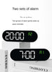 Large Digital Wall Clock Temperature and Date Week Display Electronic LED Table Alarm Clocks Brightness Adjustable 12/24H Format