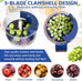 Electric Grape Peeler, New Automatic Small Fruit Peeler, Rechargeable Intelligent Fruit Peeler, Fruit and Vegetable Peeler.