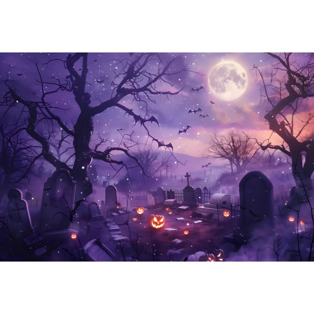 Halloween Backdrop Party Decoration Photo Banner Photography Background Props for Halloween Night Party Decoration Supplies