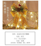Christmas luminous wrought iron deer window decoration Christmas deer pull car with light gift box Christmas desktop bright