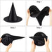 Wizard Hat / Witch Broom Halloween Party Decoration Festival Gathering Supplies Masquerade Prop Cosplay Costume Accessories TMZ