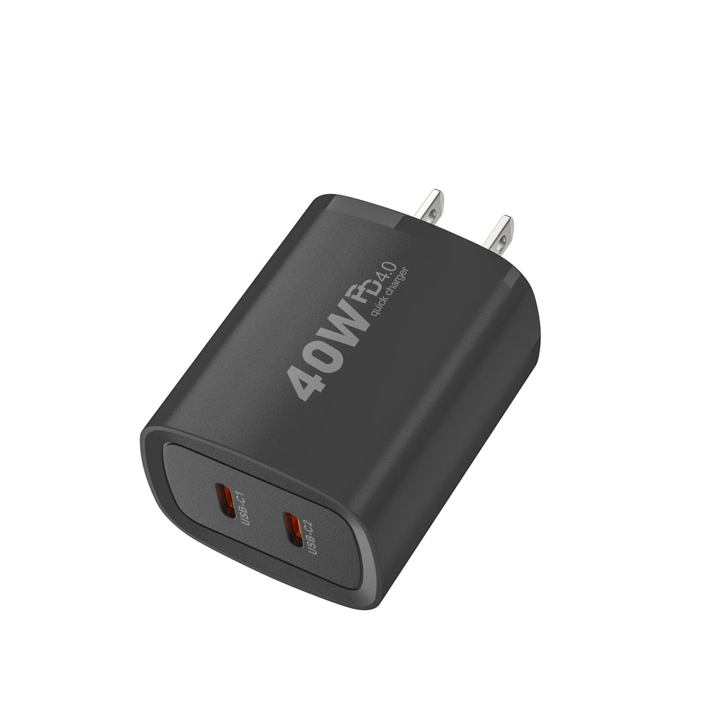 40W USB C Charger Dual Ports PD Charger Type C Fast Charging Quick Charger 3.0 For iPhone Xiaomi Samsung Huawei Phone Adapter