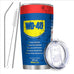 20Oz Stainless Steel vacuum Tumbler WD40 Engine Oil filter print Car Cup with Straw and Lid for Cold Hot Drink mug Engineer Gift