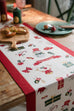 Christmas Snowflake Decoration Table Runner Jacquard Dining Cloth New Year Gift Winter Home Rustic Decor Bed Tail Flag Cover