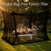 Bed Canopy Mosquito Net 4 Corners Mosquito Net for Bed Rectangular Bed Canopy Mesh Outdoor Camping Mosquito Netting for Home