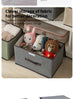 Fold Non Woven Fabric Storage Box Gray Home Supplies Clothing Underwear Sock And Kid Toy Storage Organizer Cosmetics