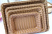 Hand-Woven Imitation Rattan Basket, Rectangular Storage Box, Fruit Snack Bread Cosmetic Organizer for Home Kitchen