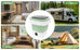 12L Portable Mini Washing Machine, Foldable Washer and Spin Dryer with Drainage Basket, Electric Collapsible Washing Machine for Apartment Camping, RV, Travel, Underwear, Socks (12Green)