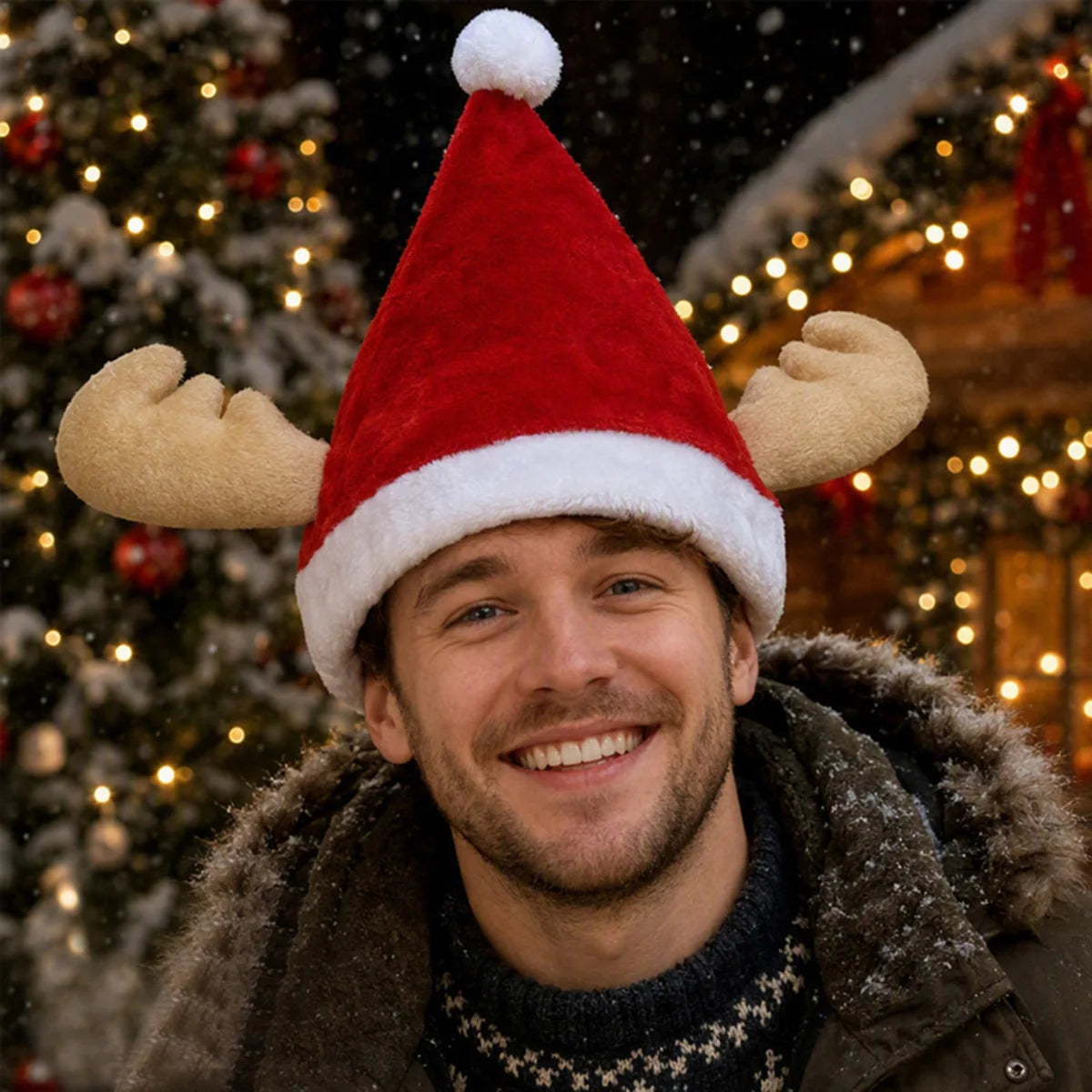 Snowfable Christmas antlers Christmas hat