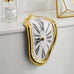 Surreal Melting Clock Silent Melted Wall Clock Salvador Dali Style Wall Watch for Decorative Home Office Shelf Desk Table Gift