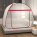 Simple Yurt Mosquito Net Portable Camping Tent Single Double Bed Canopy For Adult Foldable Bunk Mesh Net Breathable Mosquito Net