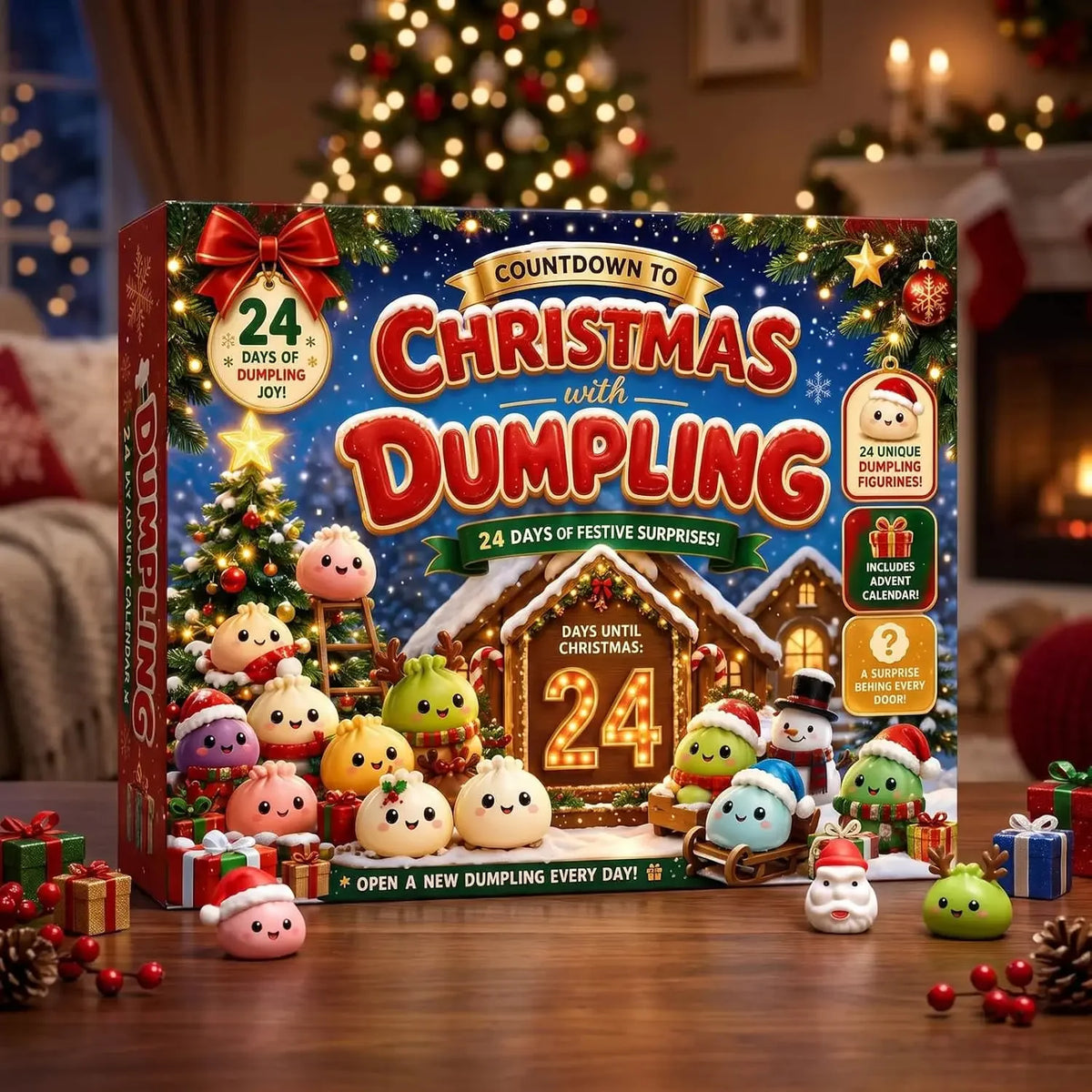 24‑Day Christmas Dumpling Squishy Advent Calendar 2026