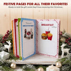 JingleBind Christmas Gift Card Holder Book