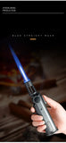 JOBON Strong Blue Flame Lighter 360° Inverted Ignition Rotatable Nozzle Safety Lock Design Inflatable Lighters