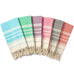 Cotton Turkish beach towel 100*180CM New diamond grid sports and fitness tassel bath towel kitchen towel soft absorbent quick dr