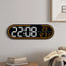 Large Digital Wall Clock Temperature and Date Week Display Electronic LED Table Alarm Clocks Brightness Adjustable 12/24H Format