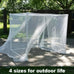 Large White Outdoor Camping Mosquito Net - Insect-Proof, Protective, Breathable, and Portable Bedroom, Hammock, and Tent Use