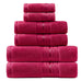 Luxury 6 Piece Towel Set, 2 Bath Towels 2 Hand Towel 2 Washcloths, 600 GSM 100% Cotton Turkish Towels for Bathroom, White Towel Sets