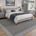 Large Indoor Area Rug, Soft Velvet Low Pile with Non-Slip Dotted Backing, Machine Washable Neutral Gray Textured Rug for Living Room Bedroom Modern Home Decor