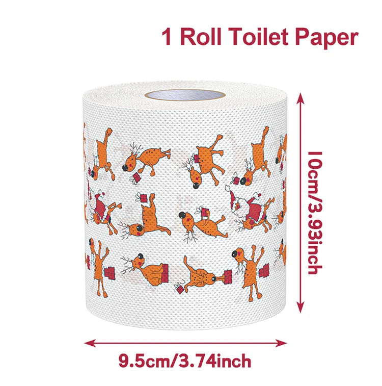 Merry Carousel Co. Toilet Roll Paper Merry Christmas