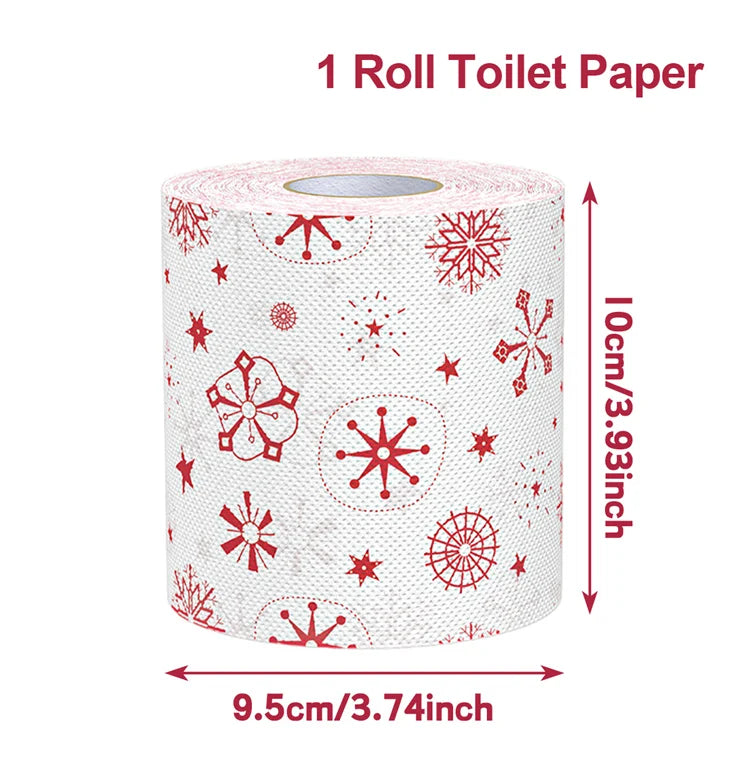 Merry Carousel Co. Toilet Roll Paper Merry Christmas