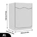 210DWaterproof Case Silver Coating Washing Machine Cover Sunscreen Front Load Laundry Dryer Covers Washing Machine Cover